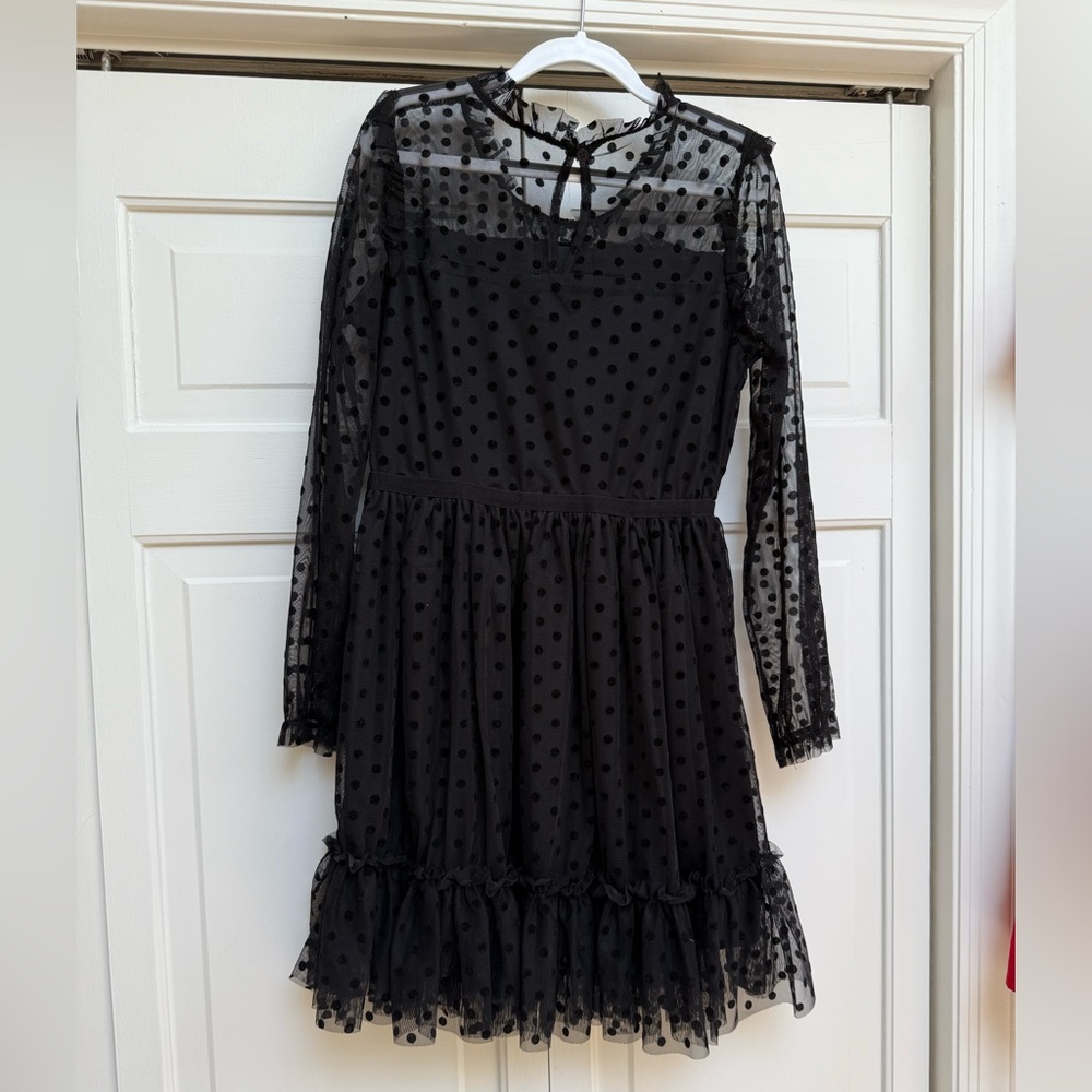 BCBG Girl Mesh Polka dot dress size 12